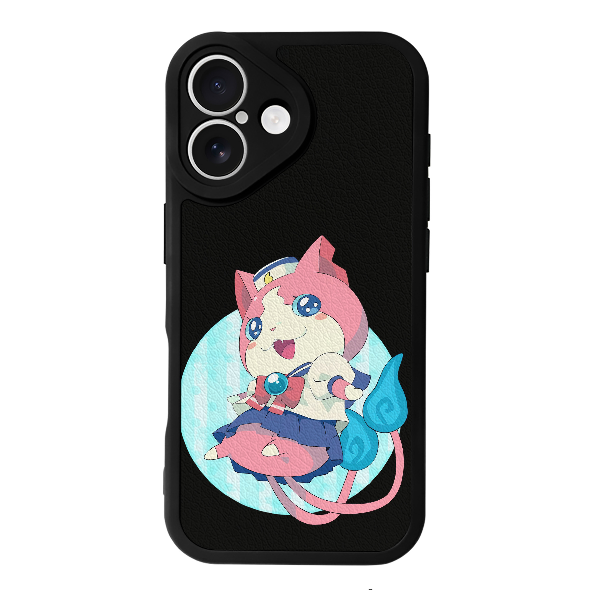 （画像用） 妖怪ウォッチ Yo-kai Watch 【iPhone 16シリーズ対応】シリコンスマホケース（レザー調） 材質：シリコン